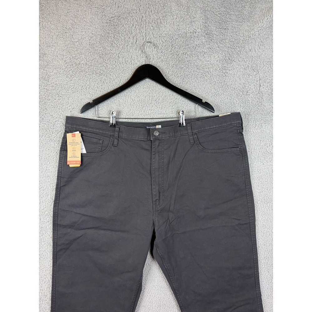 Dockers Jean Cut Jeans Mens 46x29 Gray All Seasons Tech Stretch Denim Big Tall